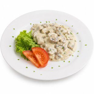 Гриби у сметанному соусі, 100 г 2919150 фото