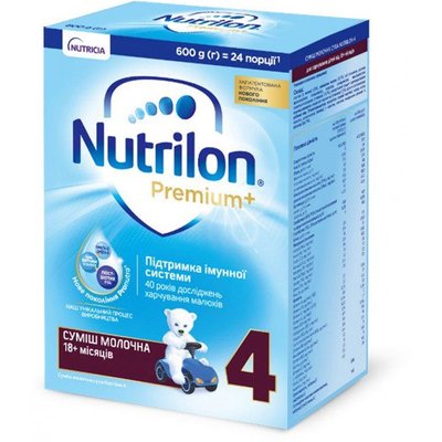 Суміш сухий молочний Nutrilon Premium+ 4, 600 г 2480060 фото