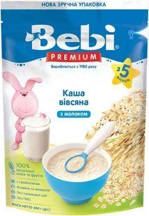 Каша молочна для дітей від 5 міс Вівсяна Premium Bebi, 200 г 4760530 фото
