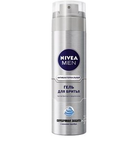 Гель для гоління Срібний захист Nivea, 200 мл 1619010 фото