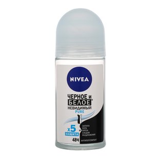 Дезодорант-антиперспірант Чорне і Біле Pure Nivea, 50 мл 1662220 фото