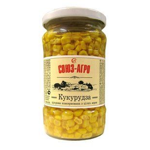 Кукурудза цукрова консервована Союз Агро, 360 г 2480600 фото