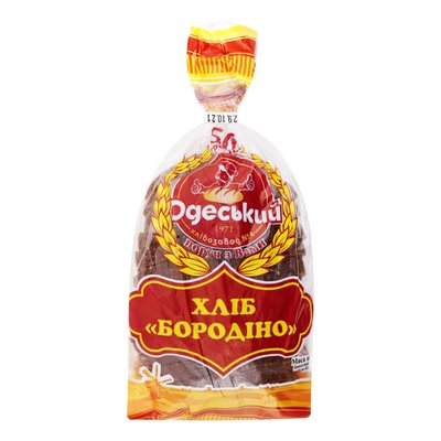 Хліб нарізний Бородінський Одеський Хлібозавод №4, 450 г 1819590 фото