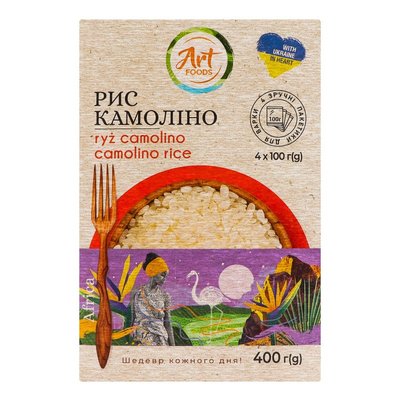 Крупа рис камолино Art Foods, 4х100 г 4129670 фото