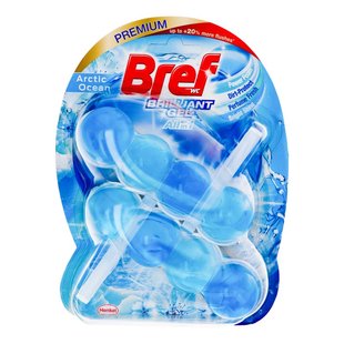 Блок для очищення унітазу Arctic Ocean Brilliant Gel Bref, 2 шт/уп. 3848950 фото