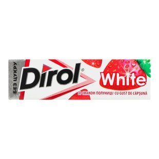 Резинка жевательная без сахара Клубничная поляна White Dirol, 14 г 2757280 фото