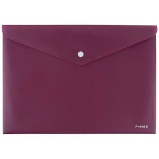 Папка на кнопке А4 Earth colors 1412-07-A, бордо Axent, шт 4329150 фото