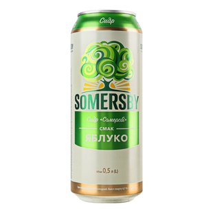 Сидр солодкий Яблуко ж/б Somersby, 0.5 л 4003880 фото