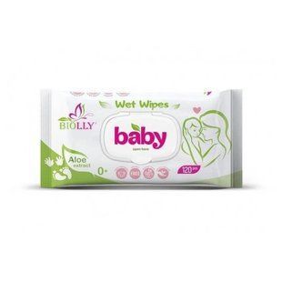 Влажные салфетки Aloe Baby Wet Wipes, 120 шт/уп. 4271550 фото
