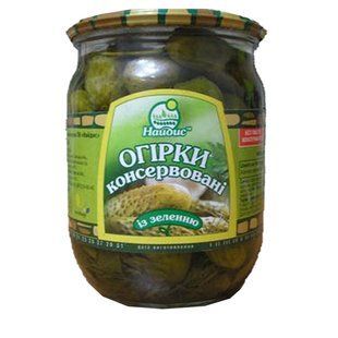 Консервированные огурцы Найдис, 470 г 2760150 фото