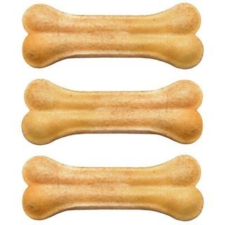 Пресована кістка 8.5 см для собак, кольорові 3шт 4Dog 4126550 фото