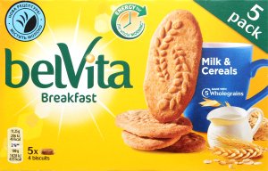 Печиво мультизлакове Milk&Cereals Original Breakfast BelVita, 225 г 2896760 фото