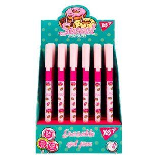 Ручка гелева пиши-стирай Yes Sweet Cream 0,5 синя , шт 4338520 фото