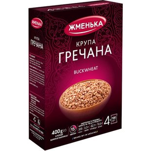 Крупа гречана ядриця Жменька, 4х100 г 1528060 фото