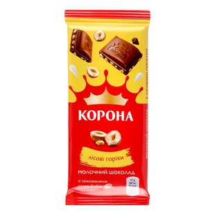 Шоколад молочний Лісові горіхи Корона, м/у 85г 2861020 фото