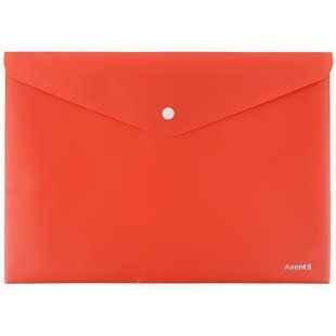 Папка на кнопке А4 Earth colors 1412-04-A, коралловая Axent, шт 4329130 фото