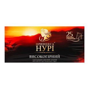 Чай пакетированный черный Высокогорный Принцесса Нури, 1.8г*25шт 4555870 фото