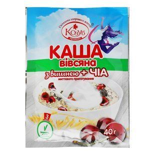 Каша мгновенного приготовления с лесными ягодами Овсяная Козуб, 40 г 3839290 фото