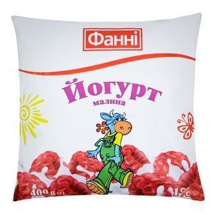 Йогурт 1% Малина Фанні, 400 г 3322060 фото