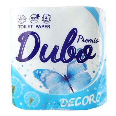 Туалетний папір 2-х шаровий Soffione Decoro, 4 шт/уп. 1995250 фото