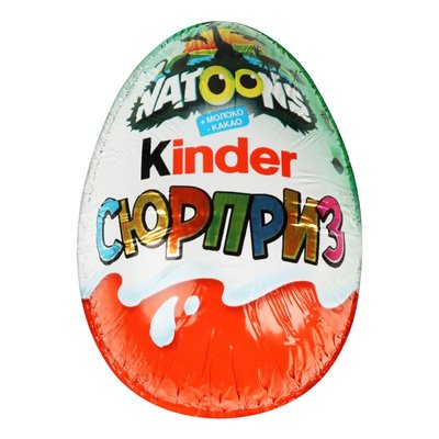 Яйце шкооладне Natoons Kinder Cюрприз, 20 г 2148970 фото
