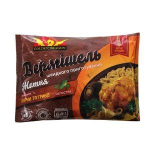 Вермишель быстрого приготовления со вкусом курицы с овощами Golden Dragon, 90 г 4074700 фото