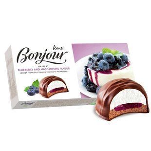 Десерт зі смаком чорниці та маскарпоне Bonjour, 232 г 3645770 фото