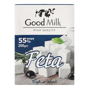 Сир м'який 50% Фіта Good Milk, 200 г 3808850 фото