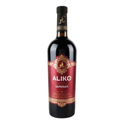 Вино червоне сухе Aliko Saperavi, 0.75 л 3983820 фото