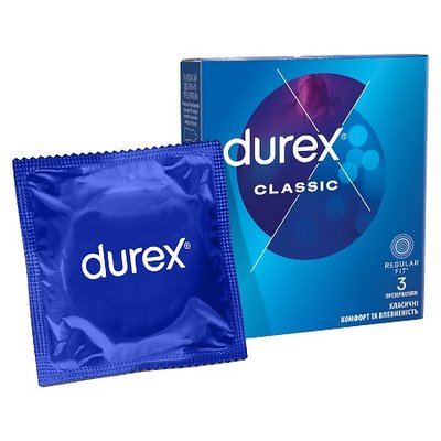 Презервативи Durex класик, 3шт 2607620 фото