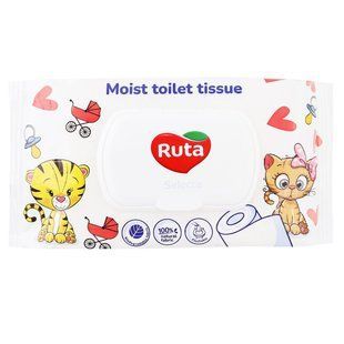 Вологий туалетний папір Ruta Selecta Рута, 40шт/уп 4569960 фото