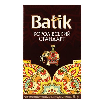 Чай черный крупнолистовой Королевский стандарт Batik, 85 г 1262320 фото