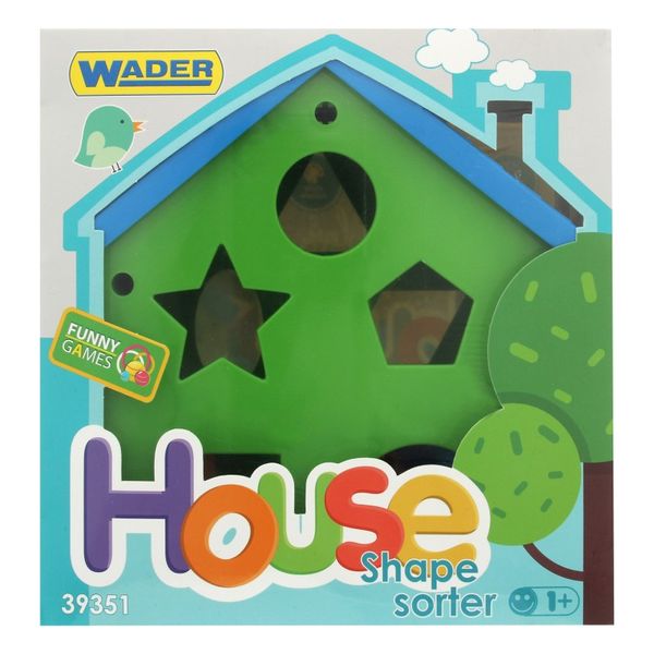 Іграшка-сортер для дітей від 12 міс №39351 House Wader, 1шт 3406310 фото