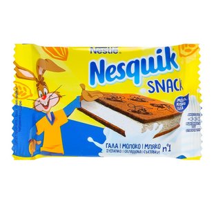 Тістечко бісквітне з молочною начинкою Nesquik, 26 г 3386900 фото