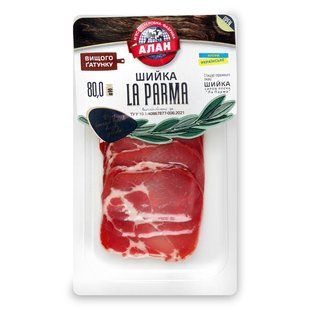 Шийка сирокопчена La Parma Алан, 80 г 4391700 фото