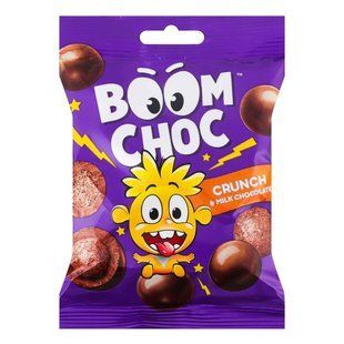 Драже у молочному шоколаді Crunch Boom Choc, 80 г 3679480 фото