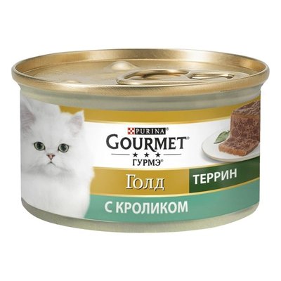 Корм для котів зі смаком кролика та шматочками паштету Gourmet, 85г 1899860 фото