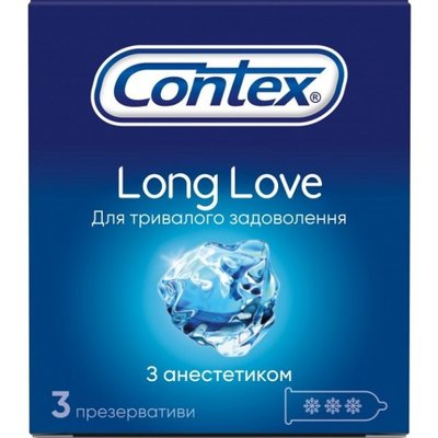 Презервативи латексні Long love Contex, 3 шт / уп. 1420290 фото