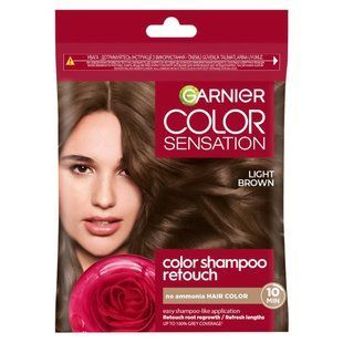 Крем-краска для волос без аммиака Color sensation Color shampoo retouch 5.0 Light Brown Garnier 1шт 4744400 фото