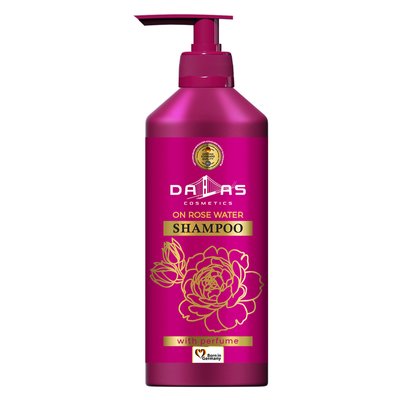 Шампунь для зміцнення та росту волосся на рожевій воді Dalas, 1л 3745140 фото