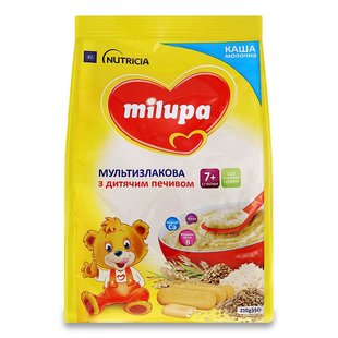 Каша молочна мультизлакова з печивом Milupa, 210 г 2589600 фото