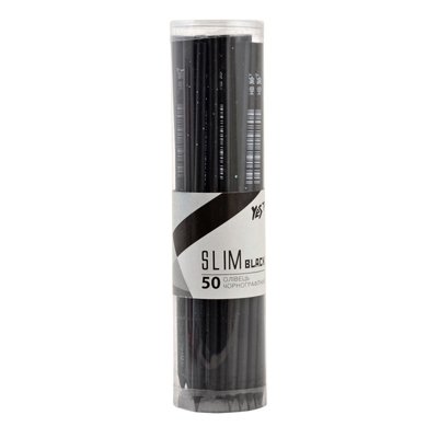 Олівець чорнографiтний в пластиковiй тубI, YES Slim black, шт 3878740 фото