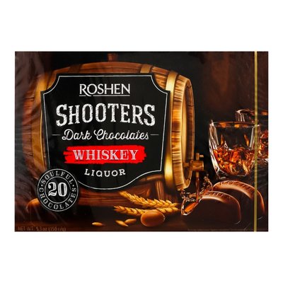 Конфеты шоколадные Whiskey Shooters Roshen, 150 г 3668410 фото