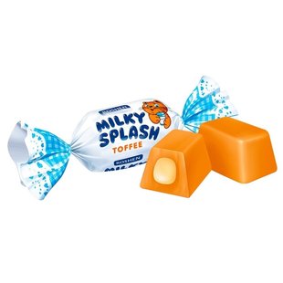 Цукерки з молочною начинкою Milky Splash Roshen, 100 г 2654060 фото