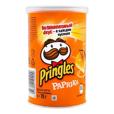 Чіпси зі смаком паприки Pringles, 70 г 3333850 фото