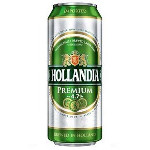 Пиво світле Premium з/б Hollandia, 0.5 л 2531310 фото