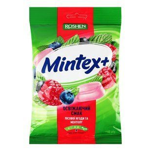 Карамель Ментол со вкусом лесных ягод Рошен, 140 г 4118780 фото