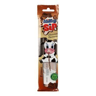 Трубочка для молока зі смаком шоколаду Milky Sip, 30 г 4745400 фото
