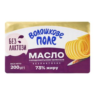 Масло солодковершкове 73% безлактозна Селянське Волошкове Поле, 180 г 3843820 фото