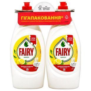 Средство для мытья посуды Лимон 2*900мл Fairy, набор 4668640 фото